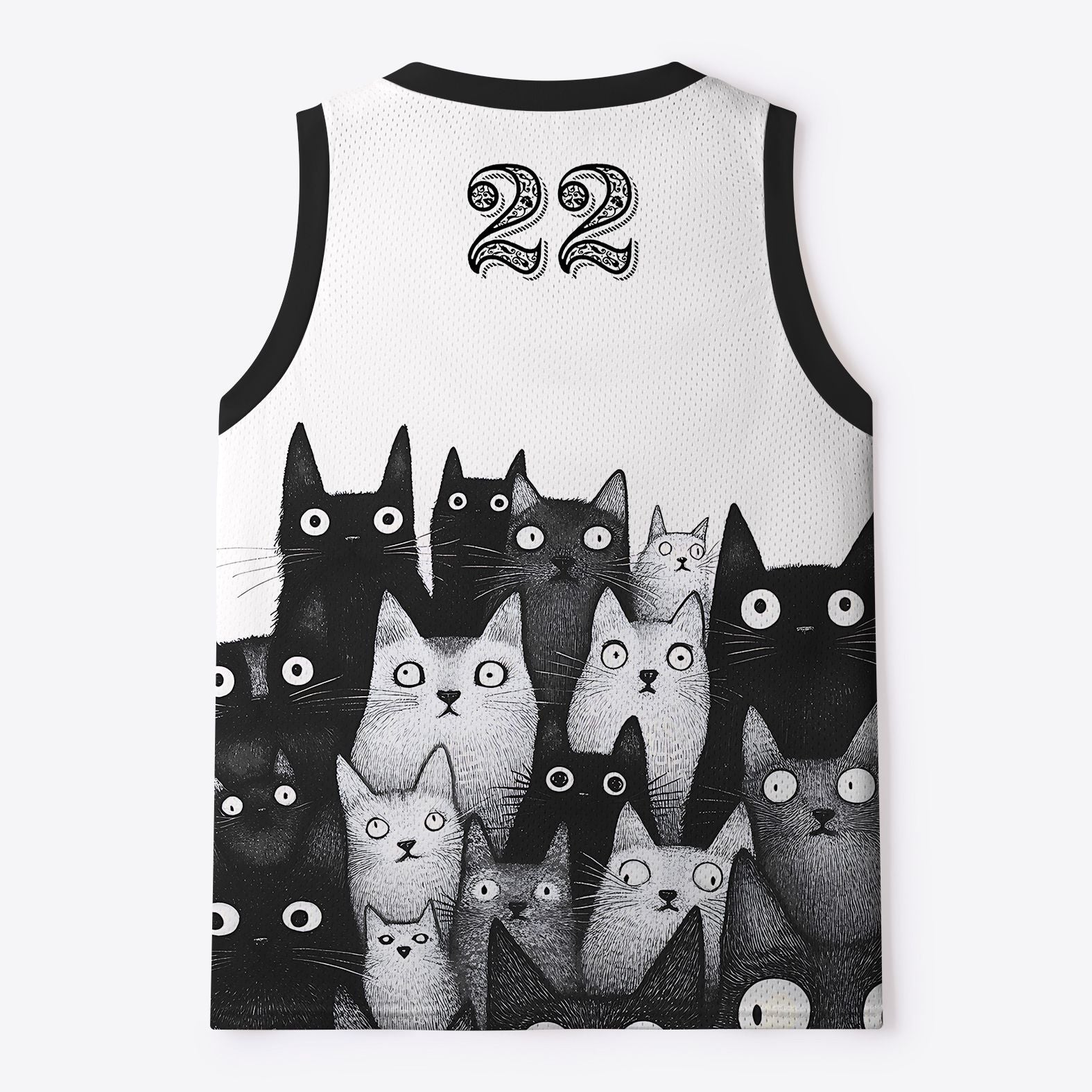 Judgmental Cat Mesh Tank Top for Summer