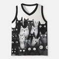 Kyoto-Lion The Judgmental Stare Of Cats Mesh Tank Top