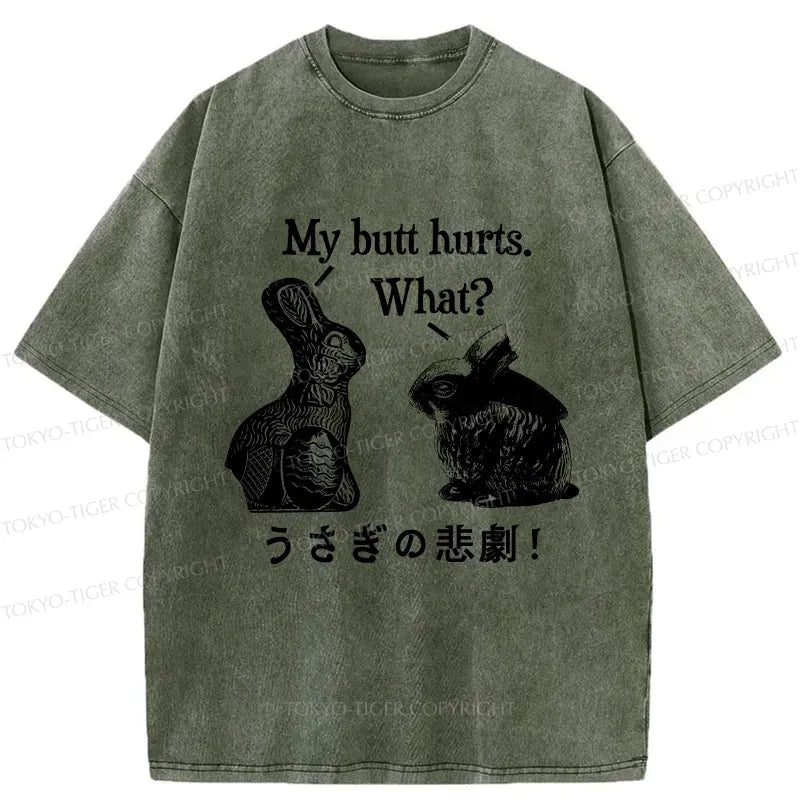 Funny Rabbit Butt Hurts Gift Idea