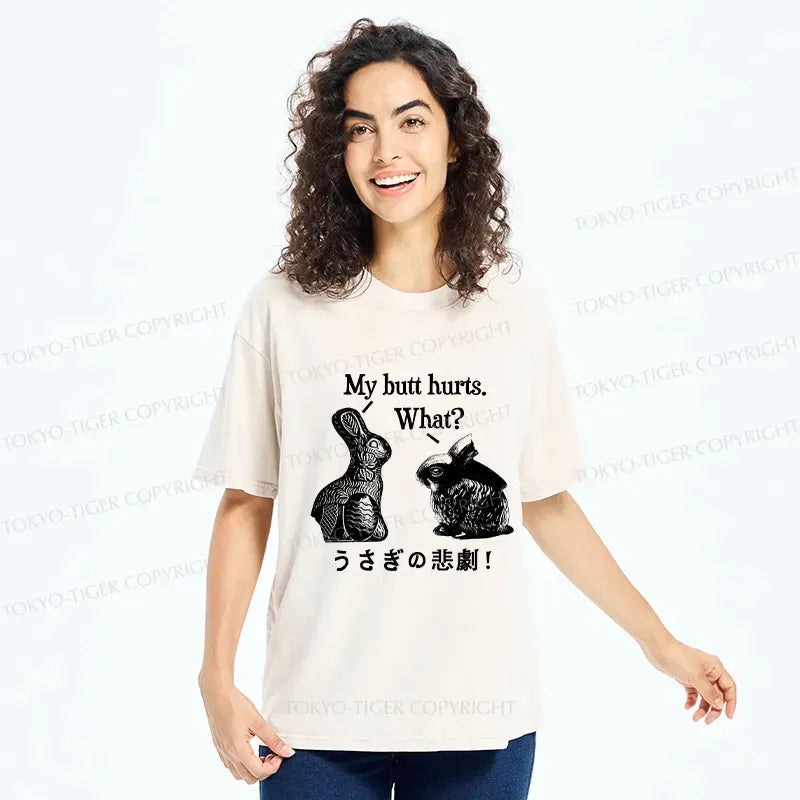 Funny Rabbit Butt Hurts Gift Idea