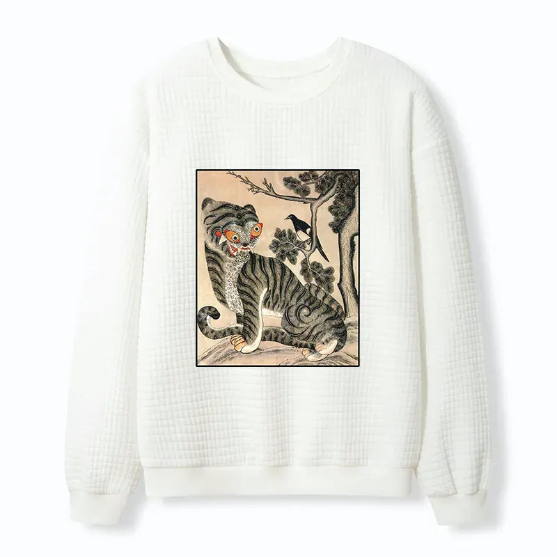 Best Seller Unisex Sweatshirt with Tiger Print
