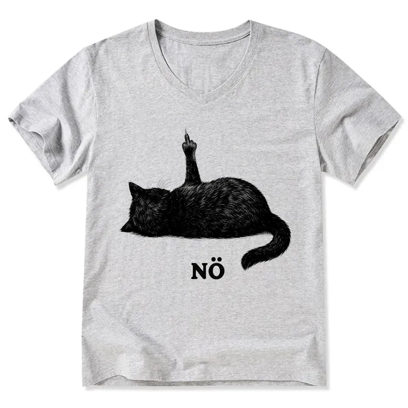 Vintage Japanese Cat T-Shirt for Summer