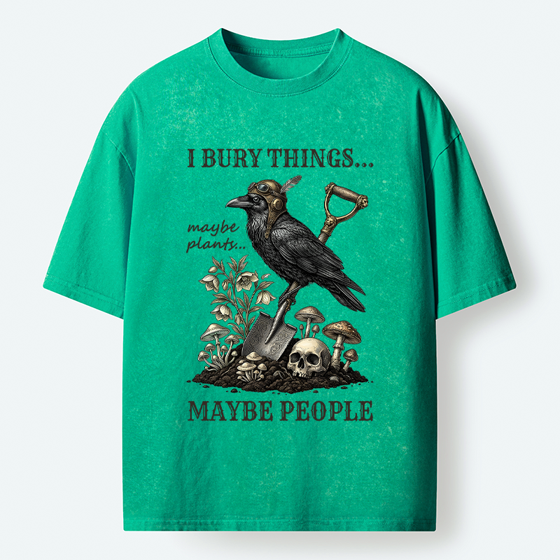 japanese dark humor washed t-shirt