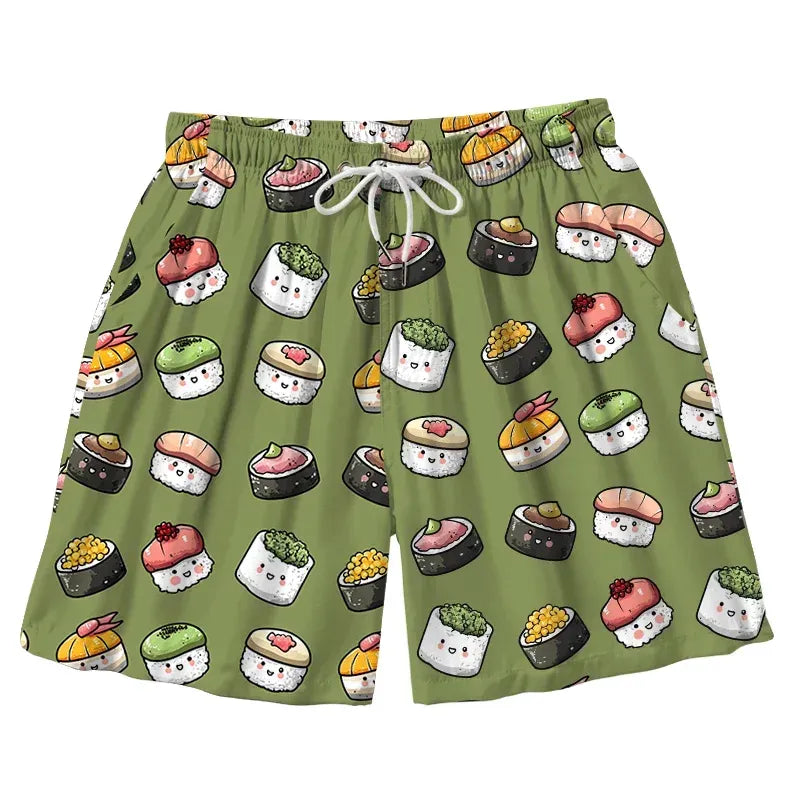 Cute Sushi Swim Trunks for Summer