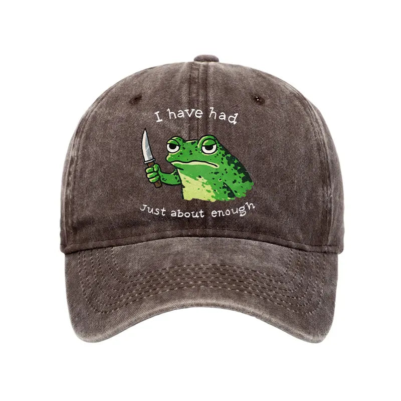 Vintage Retro Frog Cap for Summer