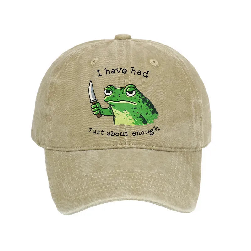 Vintage Retro Frog Cap for Summer