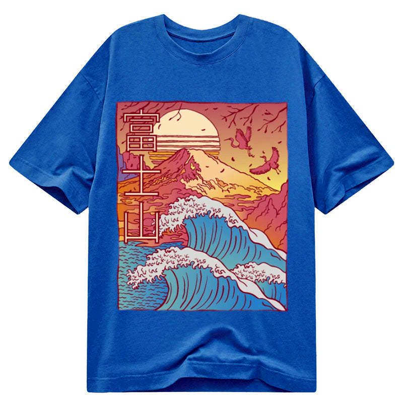 Kyoto-Lion Kanagawa Wave Fuji Japan Classic T-Shirt