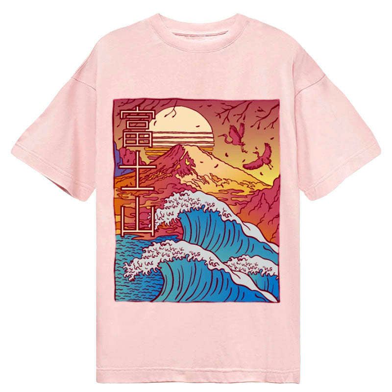 Kyoto-Lion Kanagawa Wave Fuji Japan Classic T-Shirt