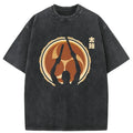 Japanese Drums Washed T-Shirt for Daily Wear