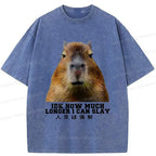 Kyoto-Lion Life Is Forced Washed T-Shirt