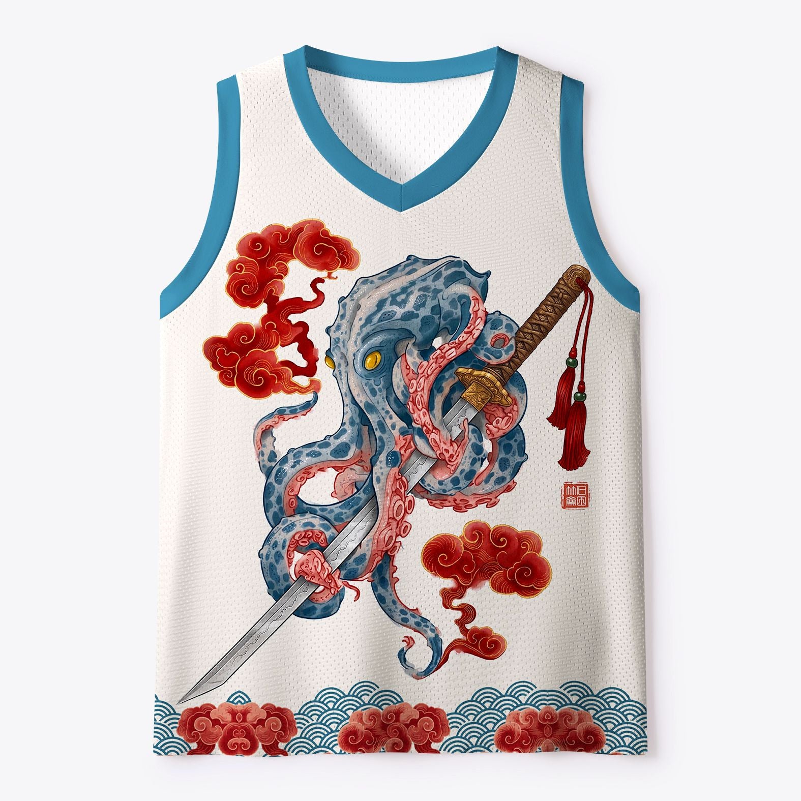 samurai mesh tank top with free shipping