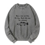 Washed Unisex Sweatshirt for Vacation