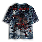 Kyoto-Lion Shadow Samurai Cat Mesh Jersey