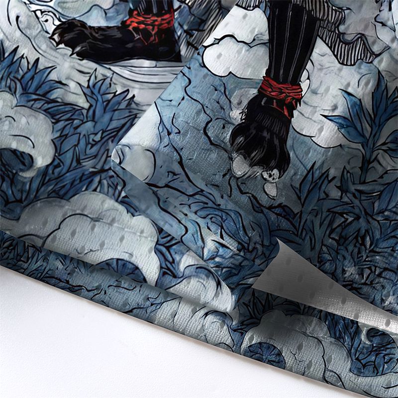 Kyoto-Lion Shadow Samurai Cat Mesh Jersey