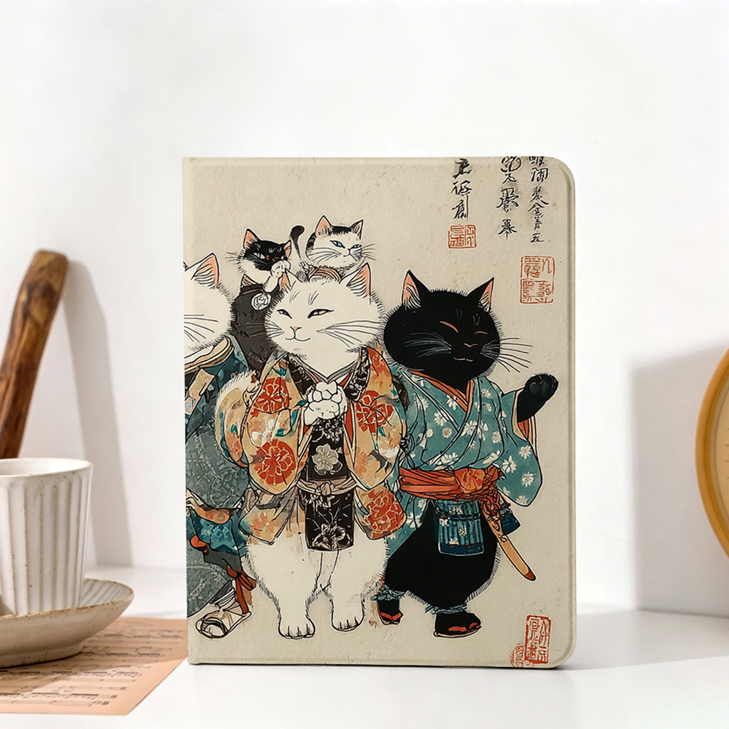 Samurai Cats Tablet Case for iPad