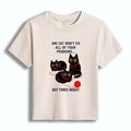 Kyoto-Lion Three Cats Fix All Problems Women's Washed T-shirt