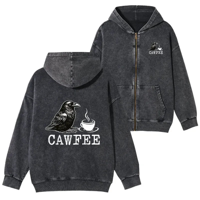 kyoto lion cawfee zip hoodie trendy