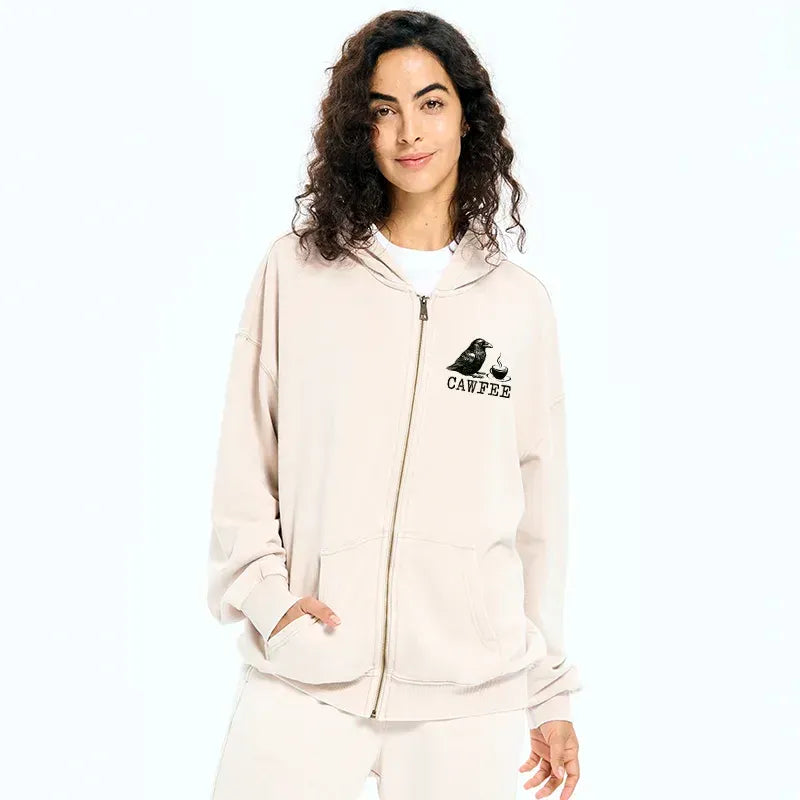 kyoto lion cawfee zip hoodie trendy
