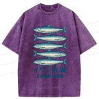 Japanese Washed T-Shirt for Daily Wear