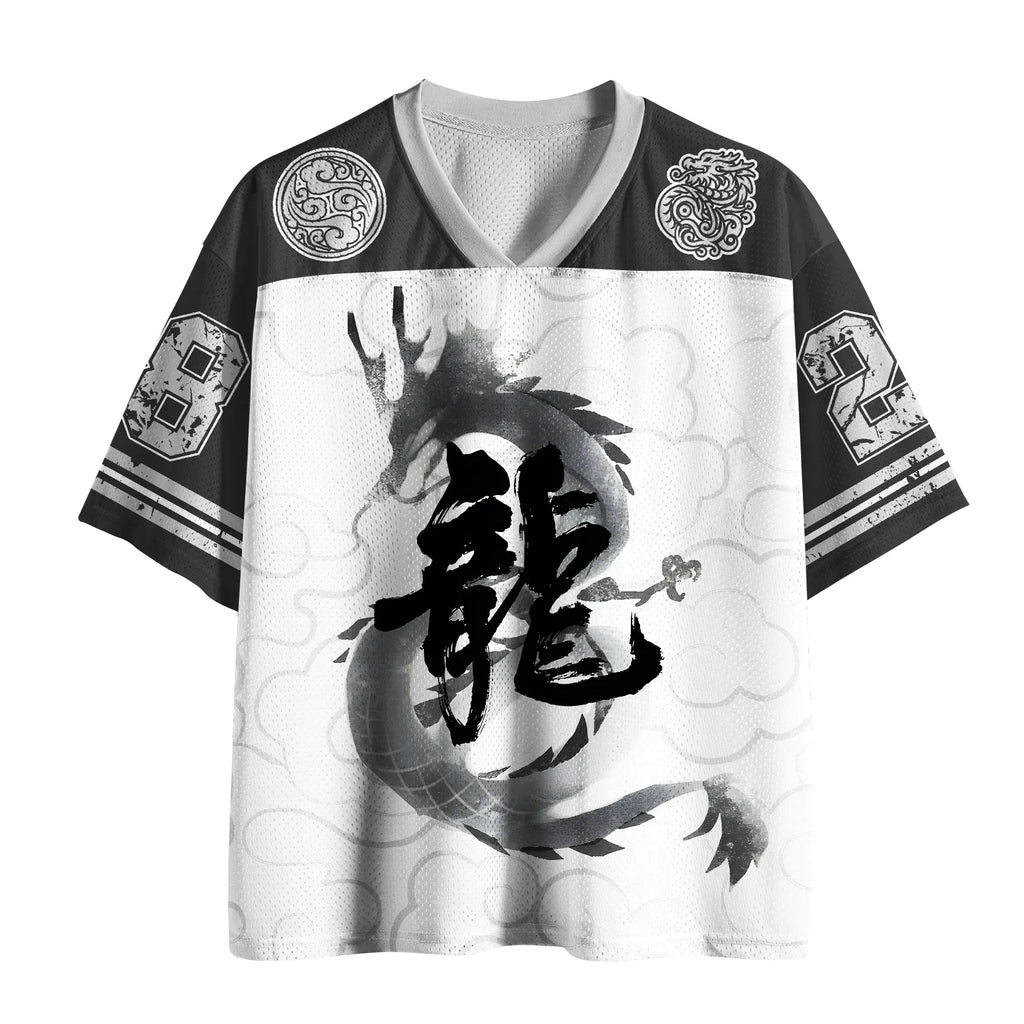 Kyoto-Lion The Ink-Wash Dragon Mesh Jersey
