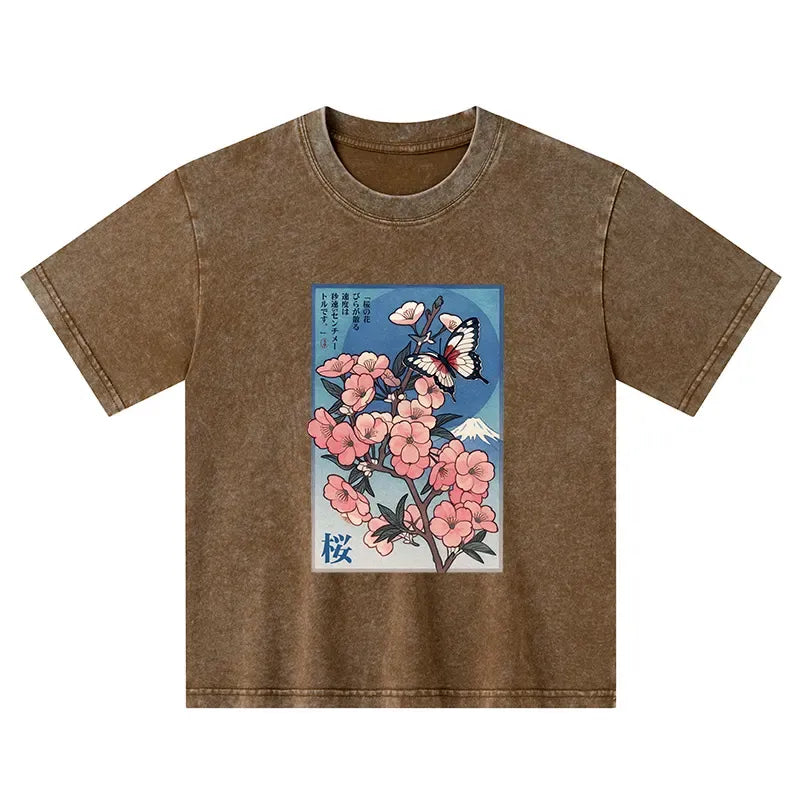 Kyoto Lion Cherry Blossom T-Shirt Gift Idea
