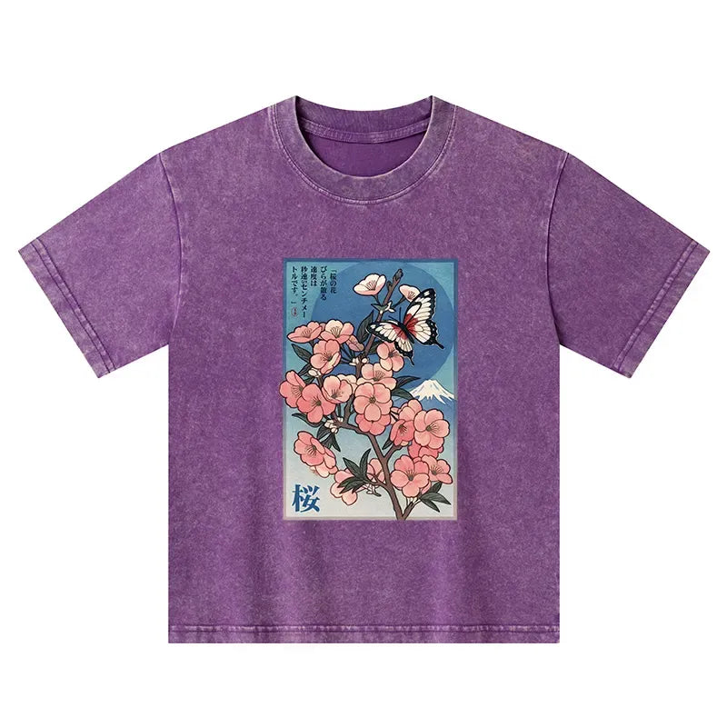 Kyoto Lion Cherry Blossom T-Shirt Gift Idea