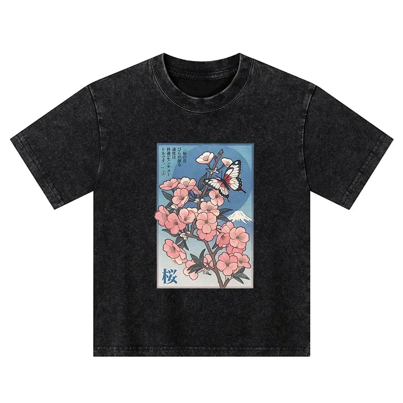 Kyoto Lion Cherry Blossom T-Shirt Gift Idea