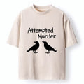 Kyoto-Lion Two Crows Attempted Murder Joke Washed T-Shirt