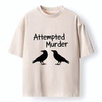 Kyoto-Lion Two Crows Attempted Murder Joke Washed T-Shirt