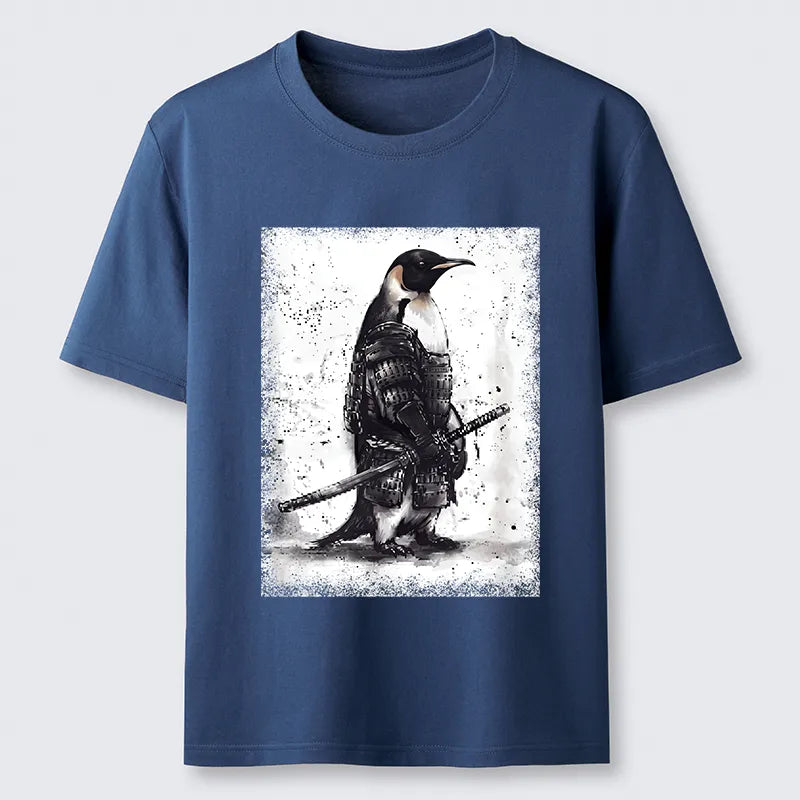 Kyoto-Lion Samurai Penguin Art Classic T-Shirt