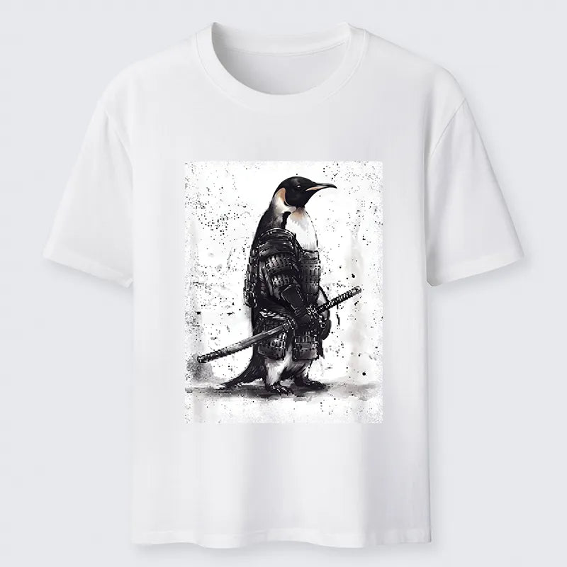 Kyoto-Lion Samurai Penguin Art Classic T-Shirt