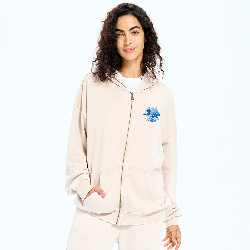 comfortable cotton blend zip hoodie