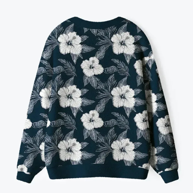 Kyoto-Lion Floral Cardigan Sweater for Vacation