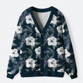 Kyoto-Lion Floral Cardigan Sweater for Vacation