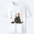 Japanese Zen Cat Kimono T-Shirt