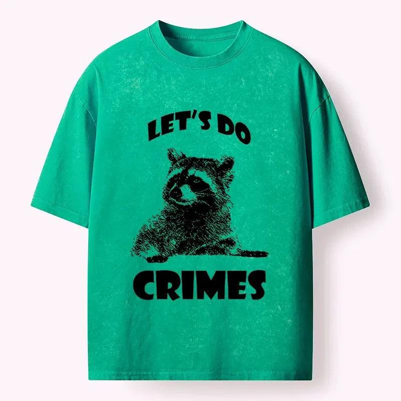 Kyoto lion raccoon crime pact unisex tee