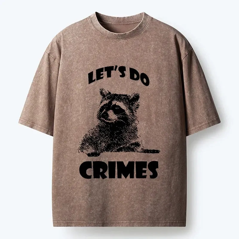 Kyoto lion raccoon crime pact unisex tee