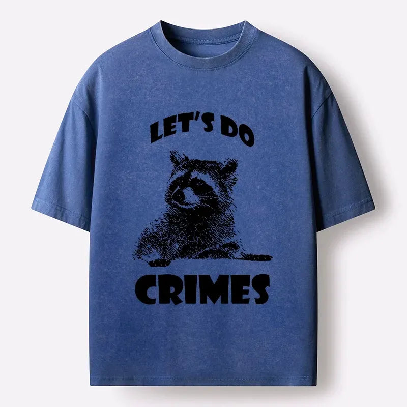 Kyoto lion raccoon crime pact unisex tee