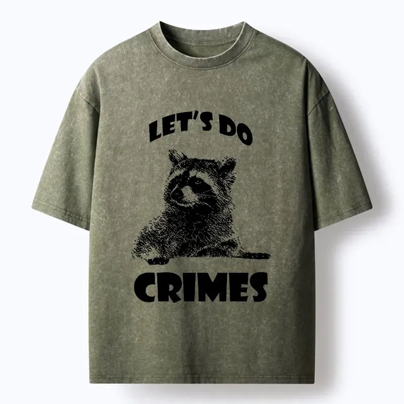 Kyoto lion raccoon crime pact unisex tee