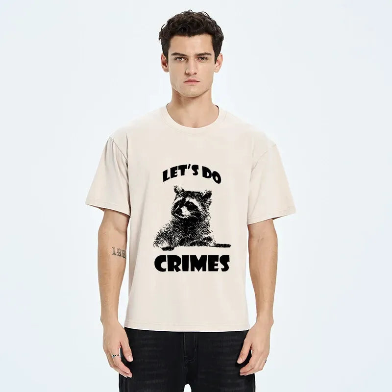 Kyoto lion raccoon crime pact unisex tee