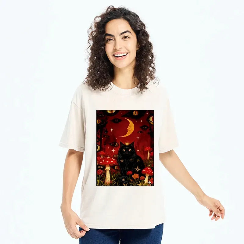 Gift Idea Japanese Cat T-Shirt for Anime Fan