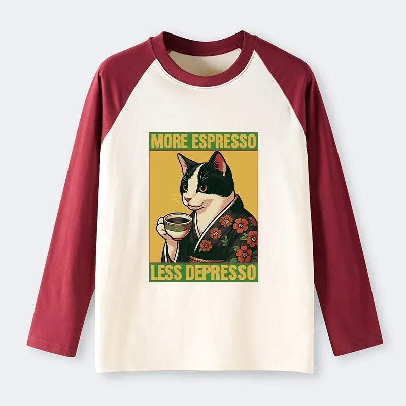Kyoto Cat Drinking Coffee Tee Gift Idea