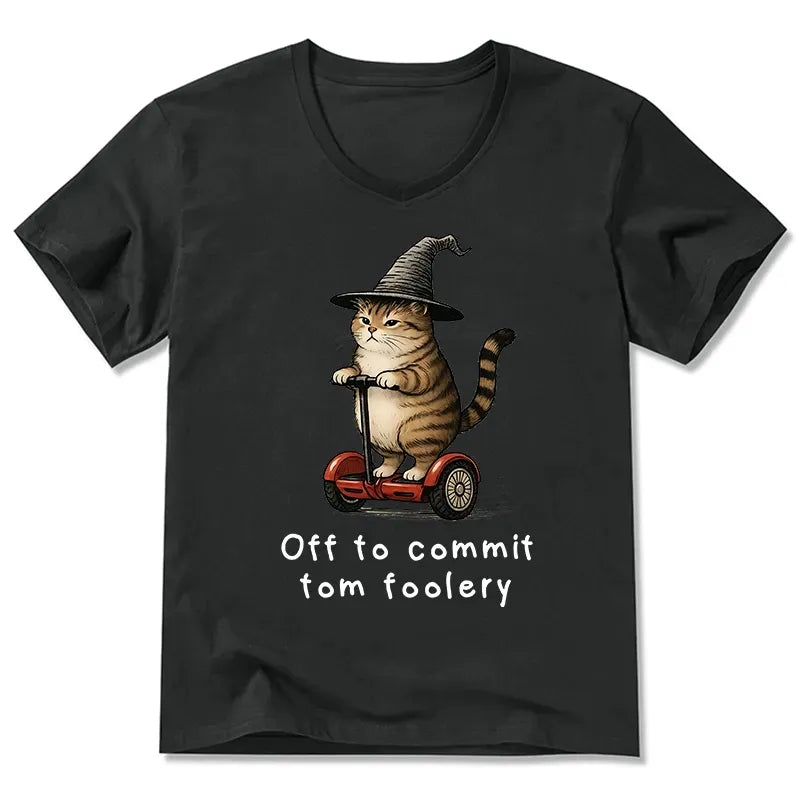orange cat segway tee gift for him