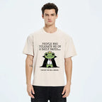 Kyoto-Lion Funny Meme Vampire Frog Washed T-Shirt