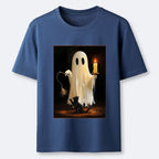 Kyoto-Lion Ghost Cat Halloween Art Classic T-Shirt