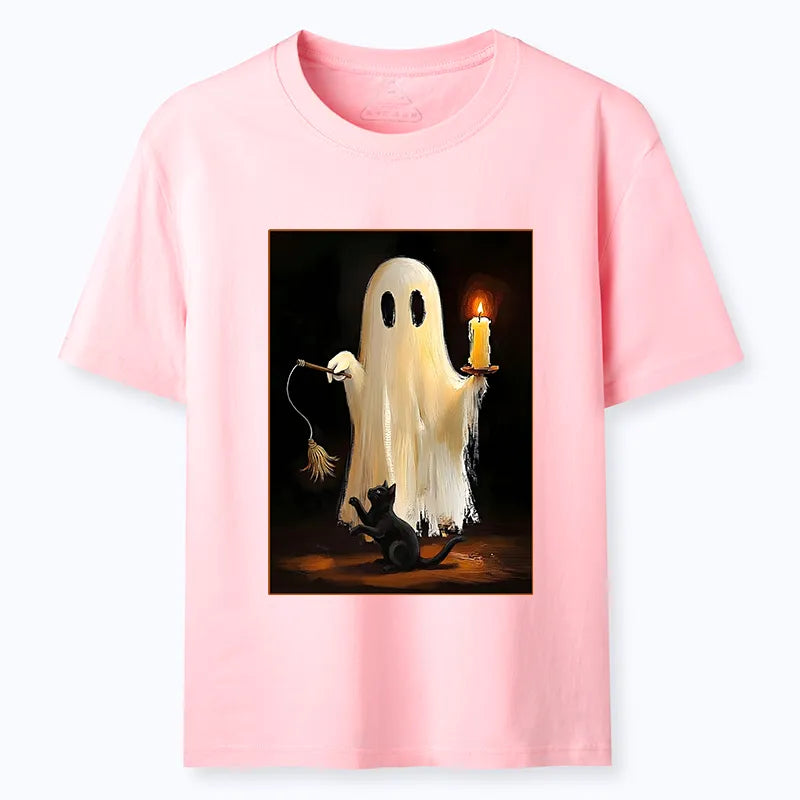Kyoto-Lion Ghost Cat Halloween Art Classic T-Shirt