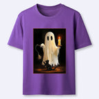 Kyoto-Lion Ghost Cat Halloween Art Classic T-Shirt