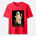 Kyoto-Lion Ghost Cat Halloween Art Classic T-Shirt