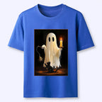 Kyoto-Lion Ghost Cat Halloween Art Classic T-Shirt