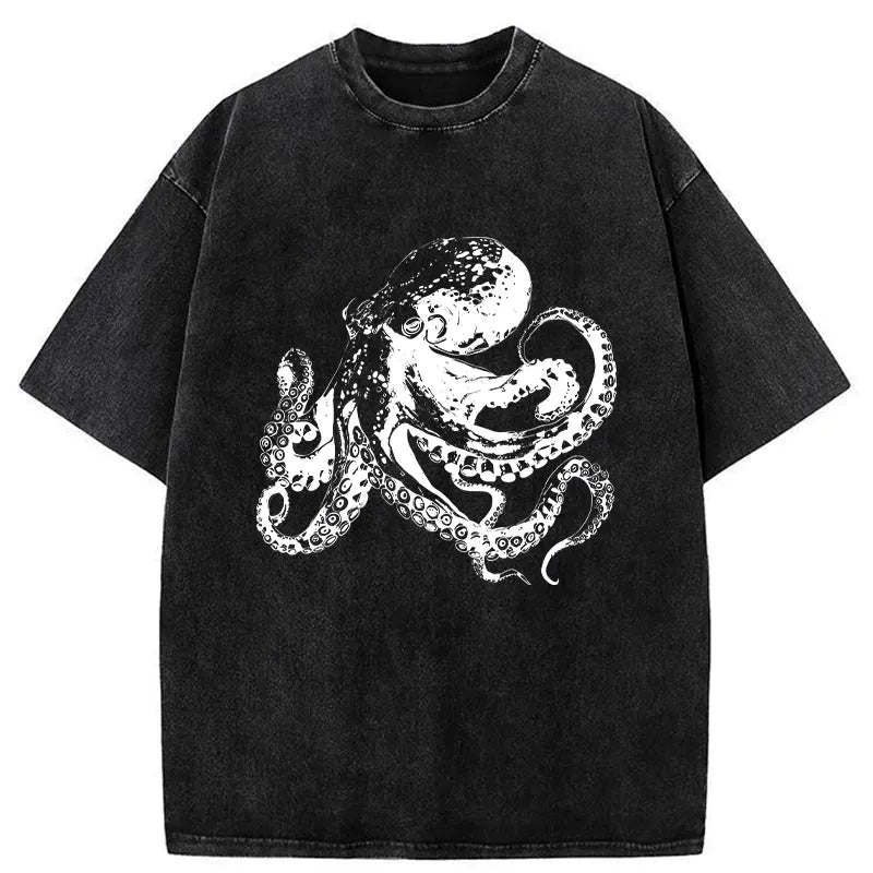 Japanese Woodcut Octopus T-Shirt